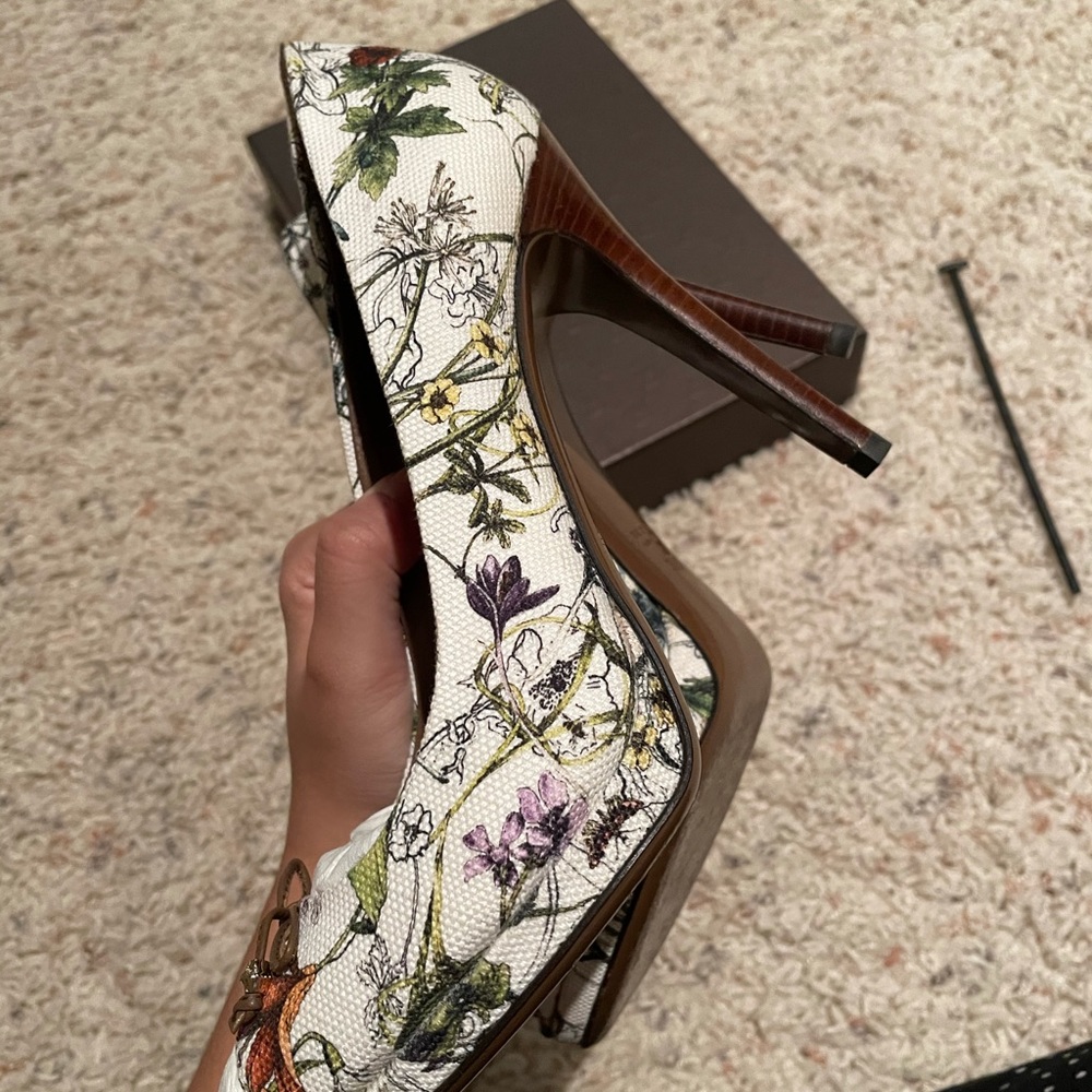 Gucci canvas floral m. In small/n char - Picture 7 of 11